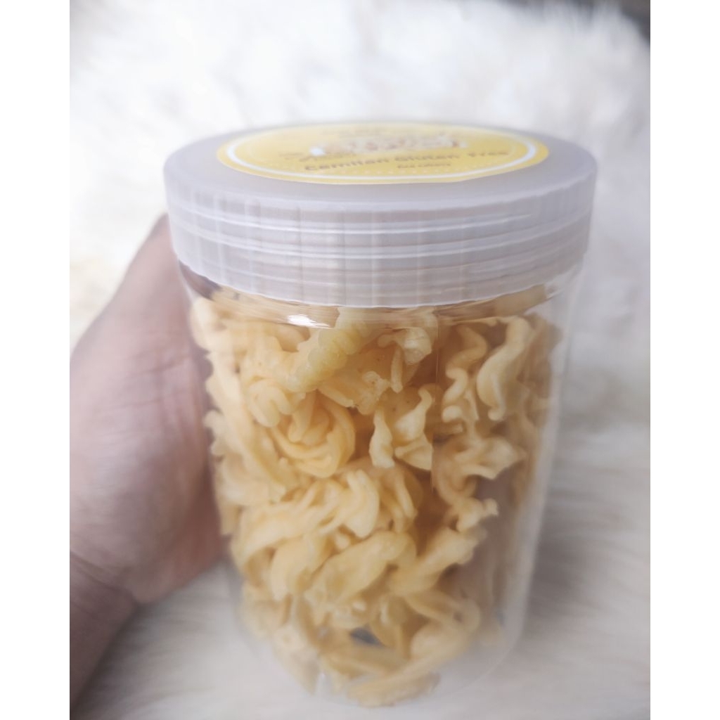 

Keju Kriwil/Curly Cheese/135gram/Cemilan Bebas GLUTEN