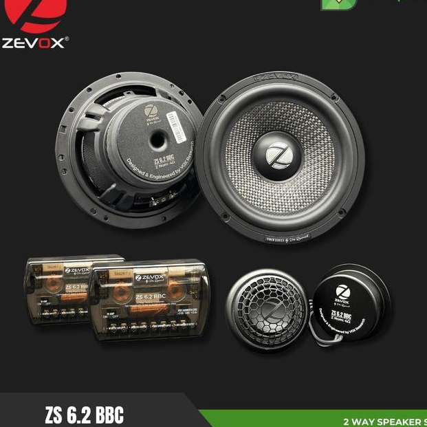 Speaker Zevox 2 way Component Sets ZS 6.2 BBC 2 way fullrange By Vox Research