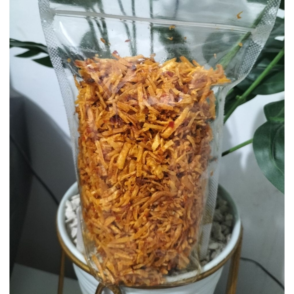 

ubi iris pedas kriuk tidak keras berat 250gr