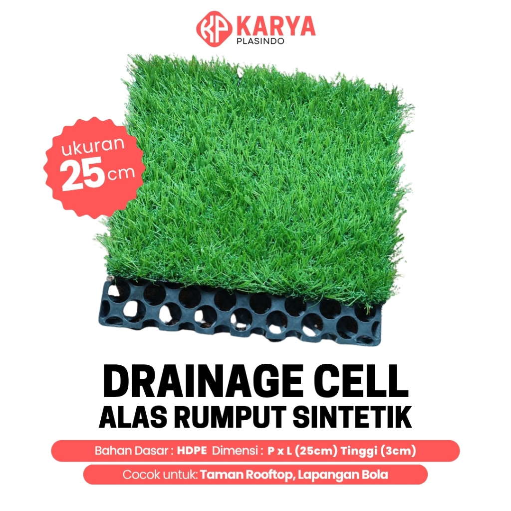 Drainage Cell 25cm Drainase Cell 25cm x 25cm x 3cm