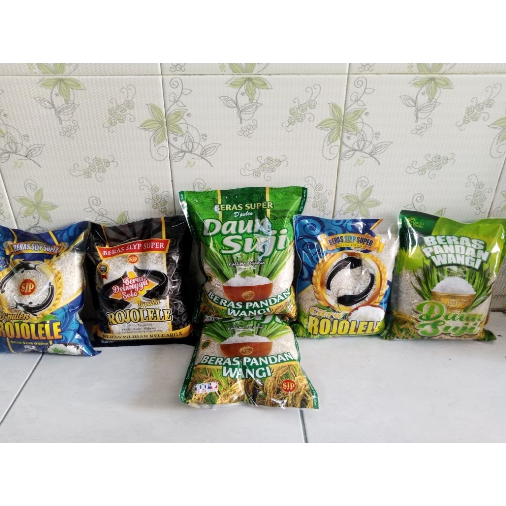 

beras kemasan 1 liter.