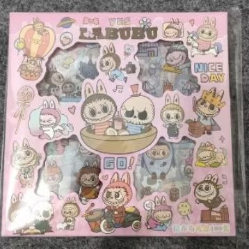 

ORIGINAL Stiker Momo 100pcs lembar pcs box 100 2d lembar Botol Minum Viral Korea Anak Lucu Sticker Kartun Motif Anti Air Dekorasi Handbook Scrapbook DIY Waterproof Dapet Box