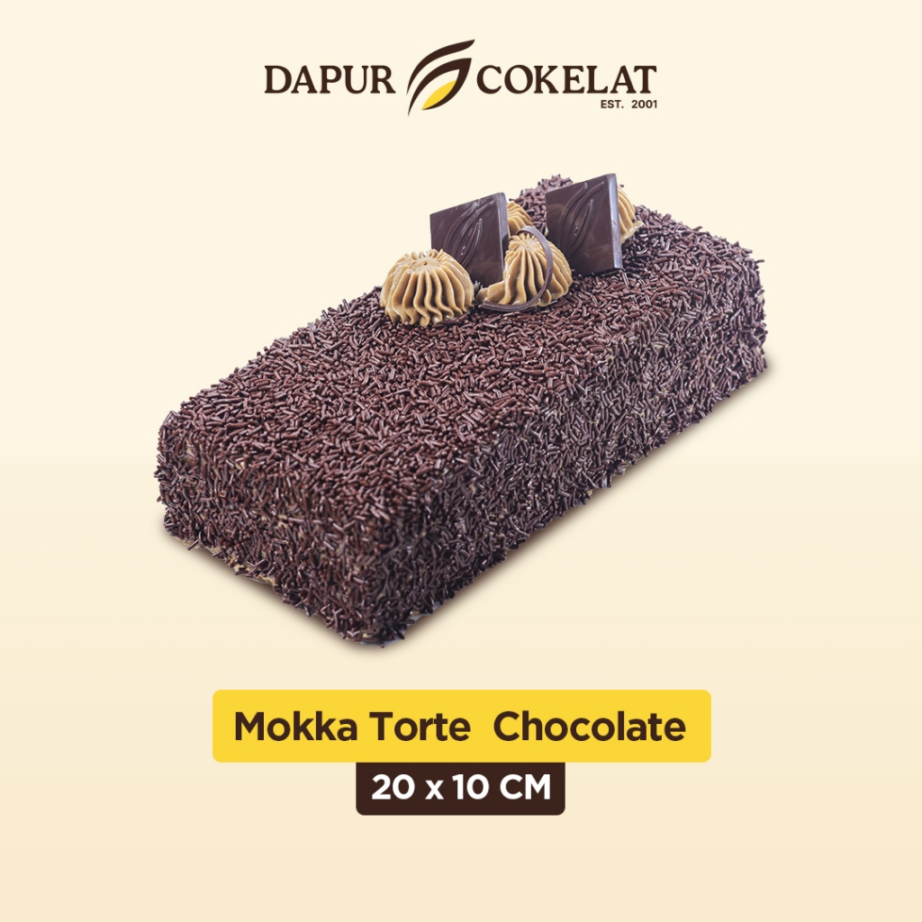 

DAPUR COKELAT - Mokka Torte Chocolate Cake 20x10 | Kue Vanila Jadul dengan Paduan Mokka Cream dan Softcake yang Bikin Nostalgia