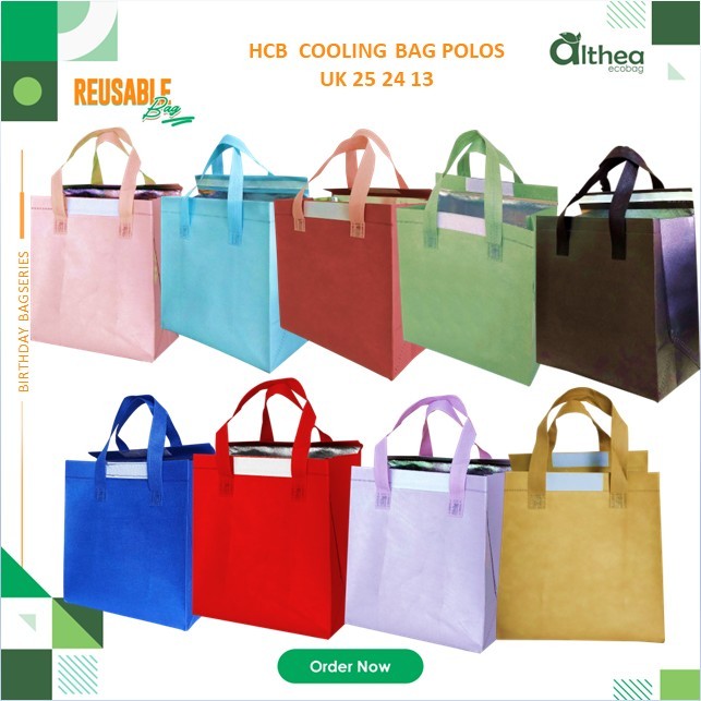 

ALTHEA Cooling Bag | Tas Bekal Thermal | Tas Bekal Anti Air | HCB Polos 25x24x13