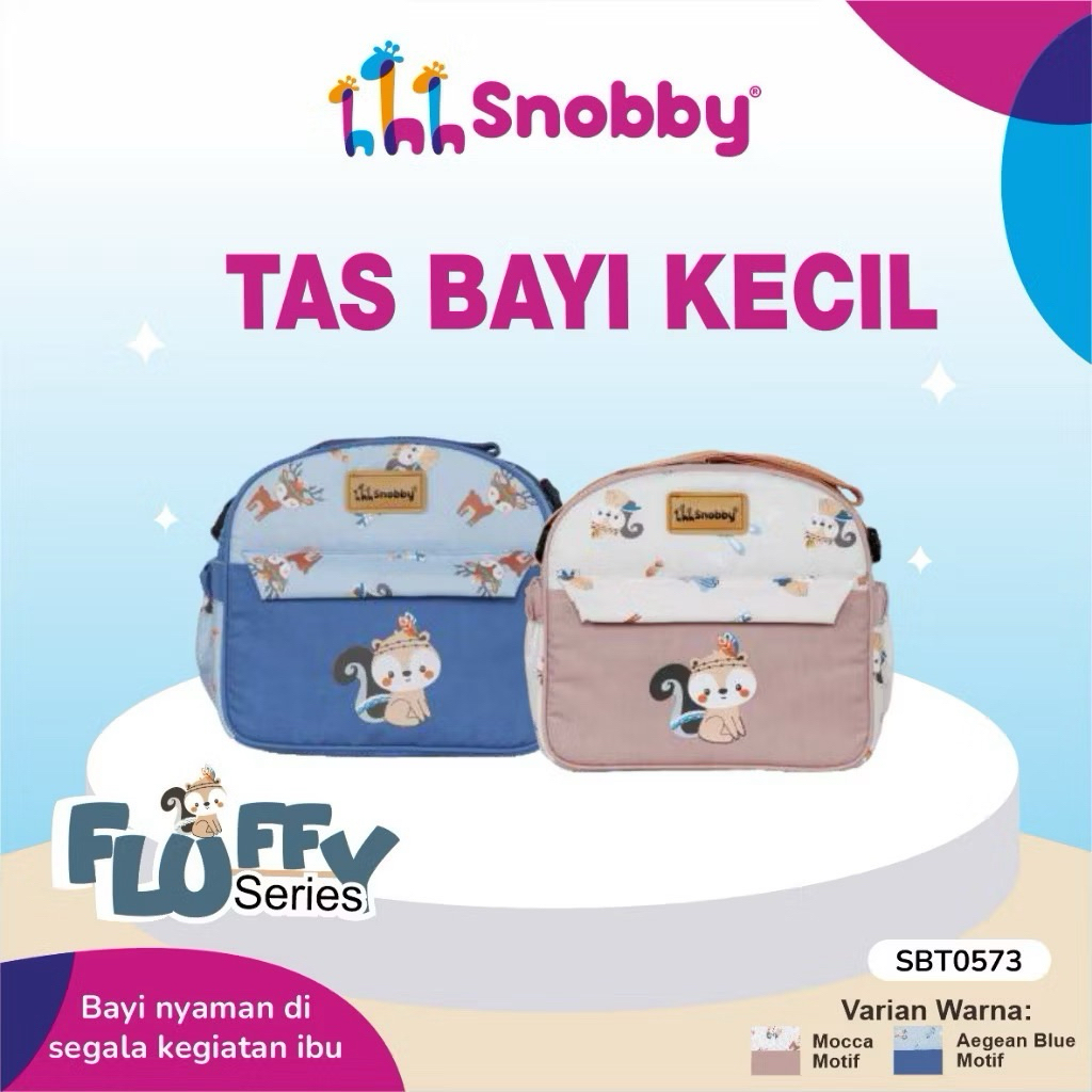 SNOBBY Tas Bayi Kecil SBT0573 | MediumSBT0572 | Ransel Saku SBT0574 Motif FLUFFY
