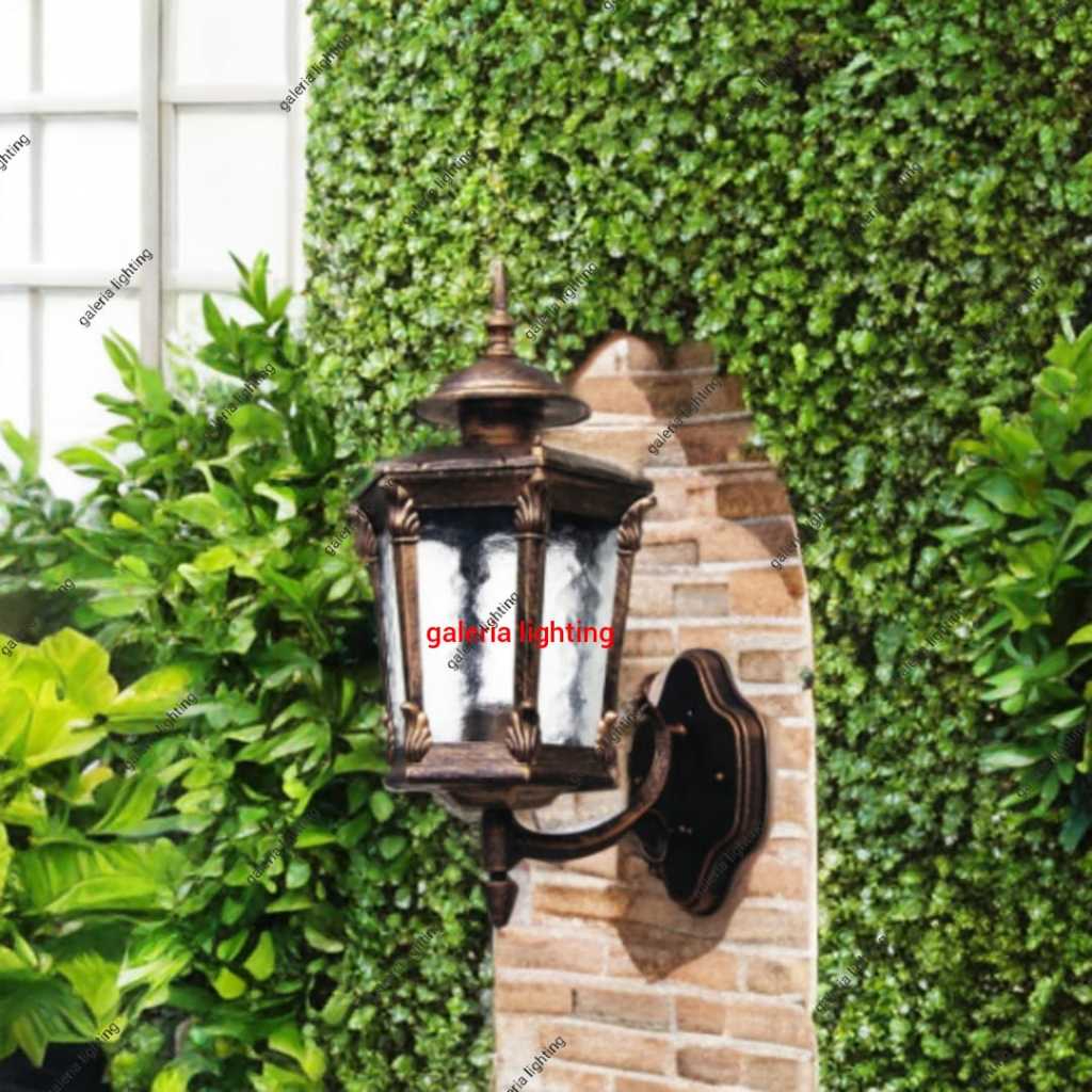 Lampu dinding eropa klasik modern outdoor waterproof teras/cafe/restoran tipe 81203 ZA