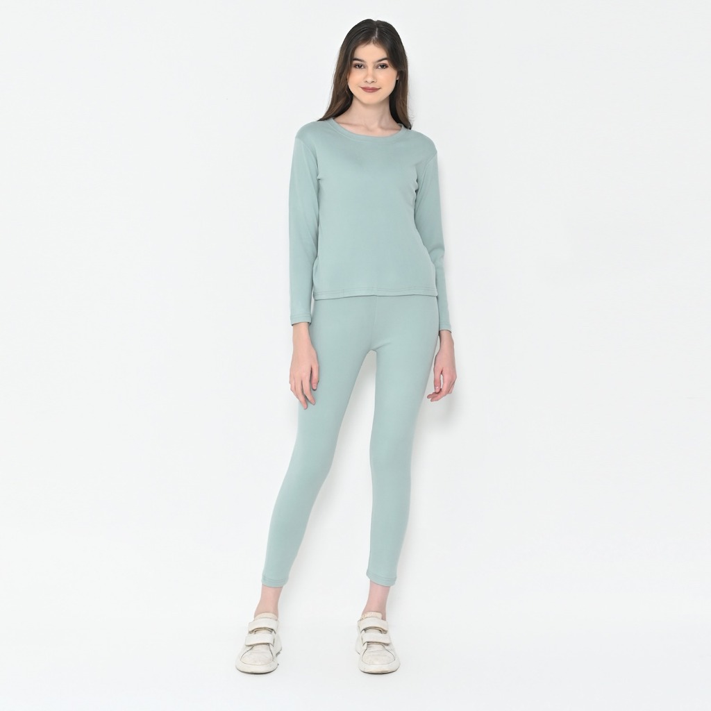 Longjohn Wanita, Long jhon Baju Musim Dingin, Longjhon cewek, Longjohn Setelan Premium Bulu Domba