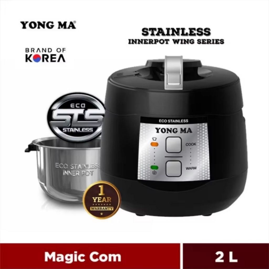 Yong Ma Rice Cooker - Magicom Inner Pot Stainless 2 Liter SMC 7073
