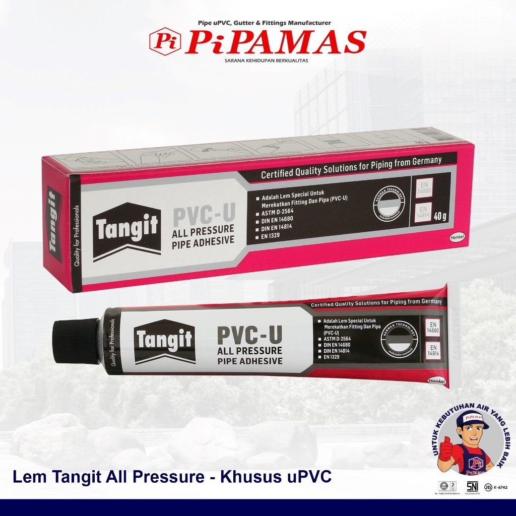 

Tangit Lem Pipa 40 gram Lem Paralon / Lem pipa super kuat