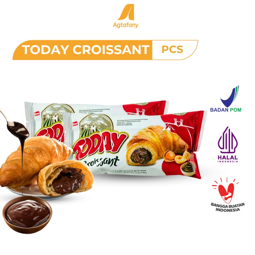 

Today Croissant | Roti Croissant | Coklat | Strawberry | Croissant Dough | Croissant Butter