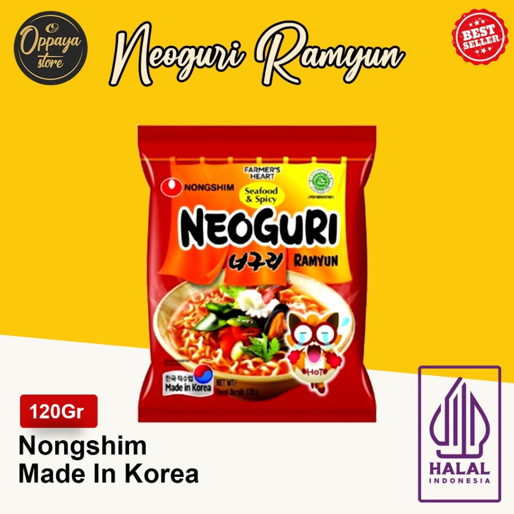 

Neoguri Ramyn 120Gr Halal Original Ramen Korea