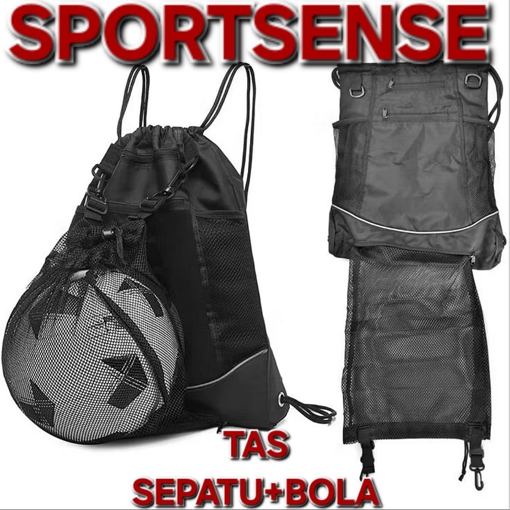 Tas Sepatu + Bola Gabungan Shoes bag +ball bag Tas bola
