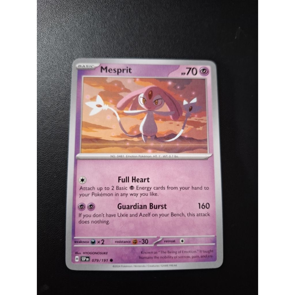 kartu pokemon original common Mesprit SSP 079/191