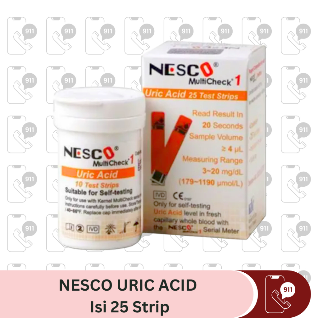 Strip Nesco Asam Urat Nesco Uric Acid Strip Asam Urat Nesco