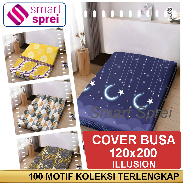 COVER BUSA 120x200x20 / SARUNG BUSA RESLETING 120x200x20 ILLUSION