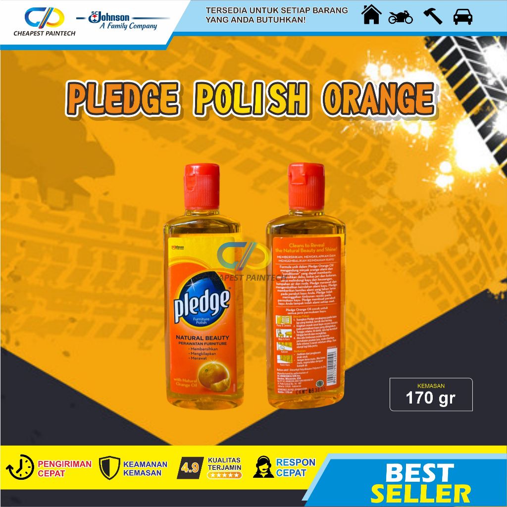 Cairan Pembersih Furniture Kayu Polish Pledge 170 ml / Pledge Pembersih Furniture