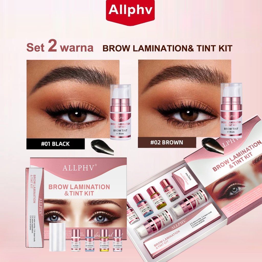 Allphv Brow Lamination And Tint Paket - Brow lift/Brow Bomber Kit - Kit Perm Alis Pengangkat Alis De
