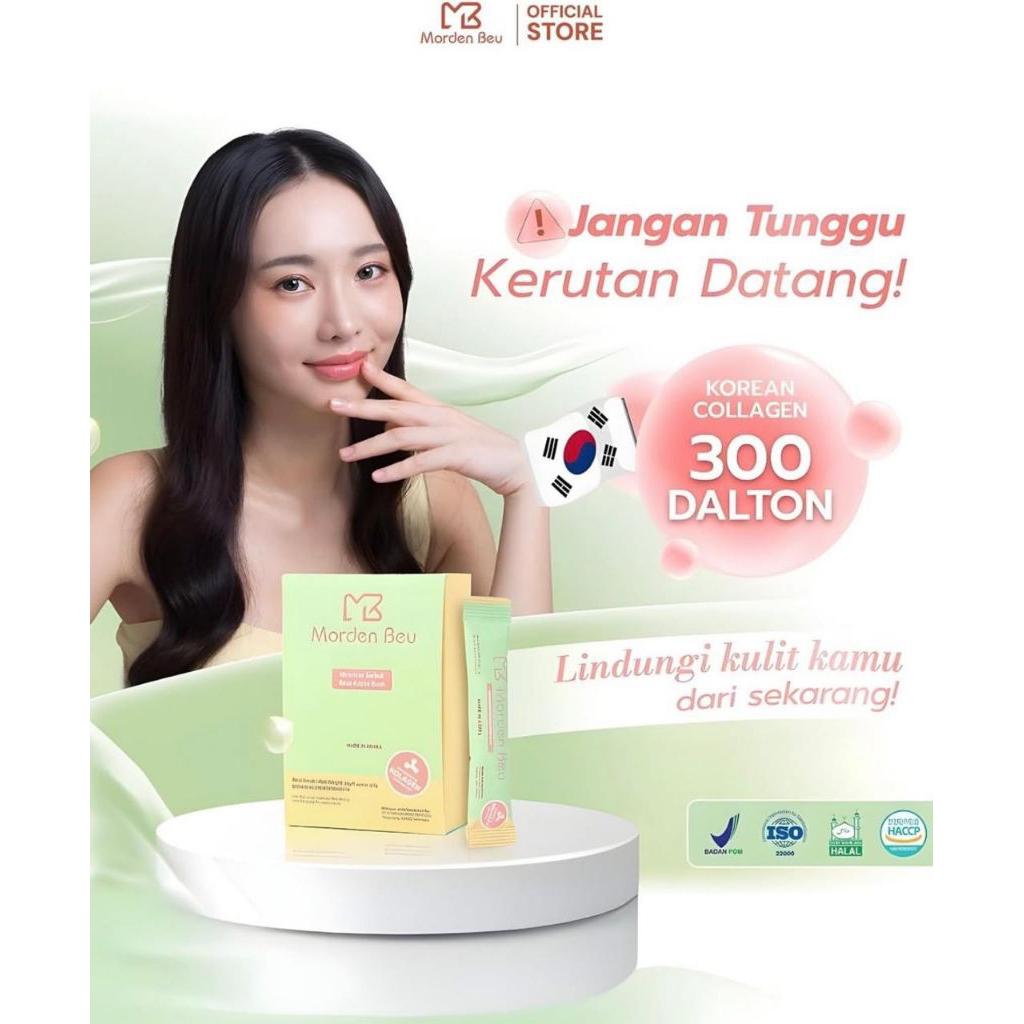 Morden Beu Marine Collagen Fish Collagen Anti aging Suplemen Kecantikan Collagen Tripeptide 300da