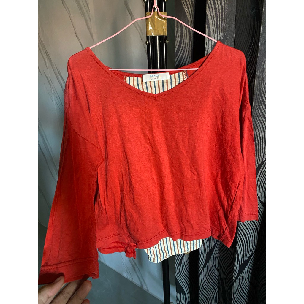 blouse merah mewah