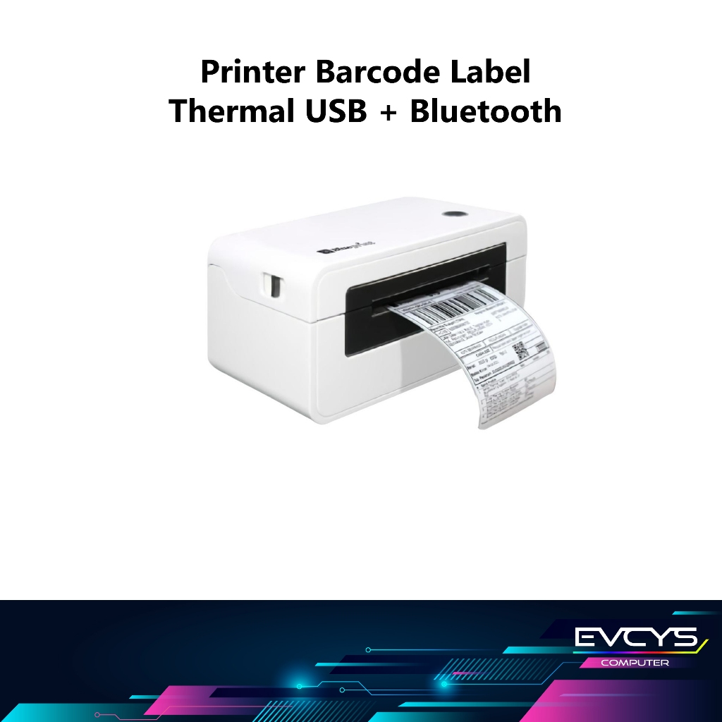 Printer Barcode Label Thermal USB + Bluetooth