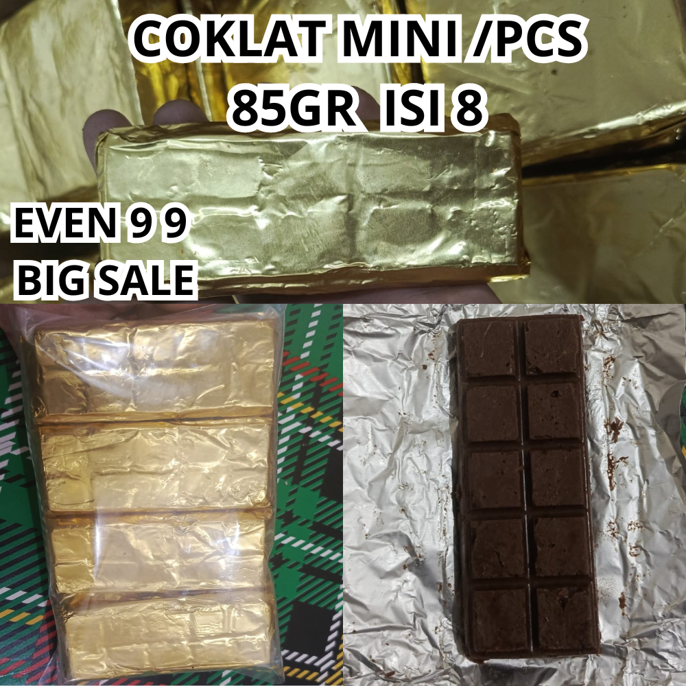 

Coklat kemasan mini isi 8 berat /pcs 85gram