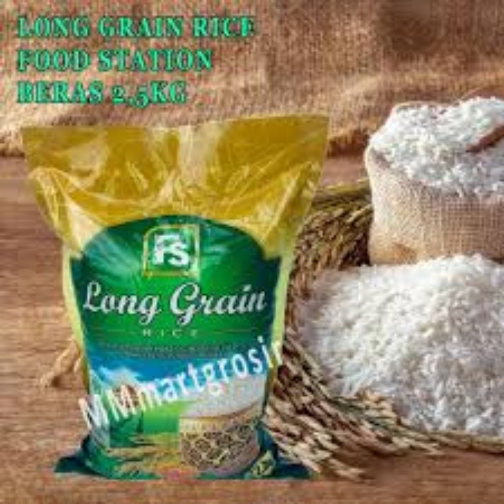 

Beras Long Grain Rice Food Station 2,5 kg – Pulen Wangi Berkualitas