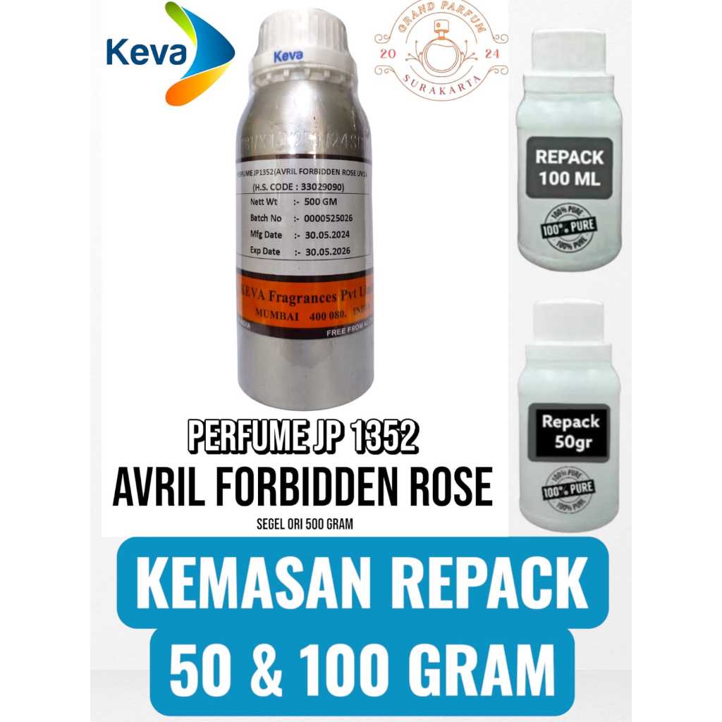 [REPACK] JP 1352 ~Avril Lavgne~ BY KEVA BIBIT MURNI KEMASAN 50 & 100 GRAM ORIGINAL PABRIK.