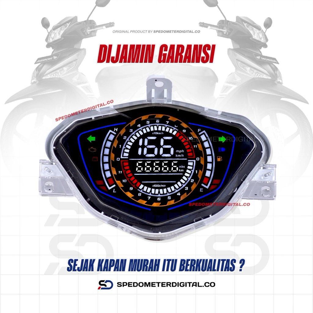 Spedometer Digital New Supra X 125 Plug And Play