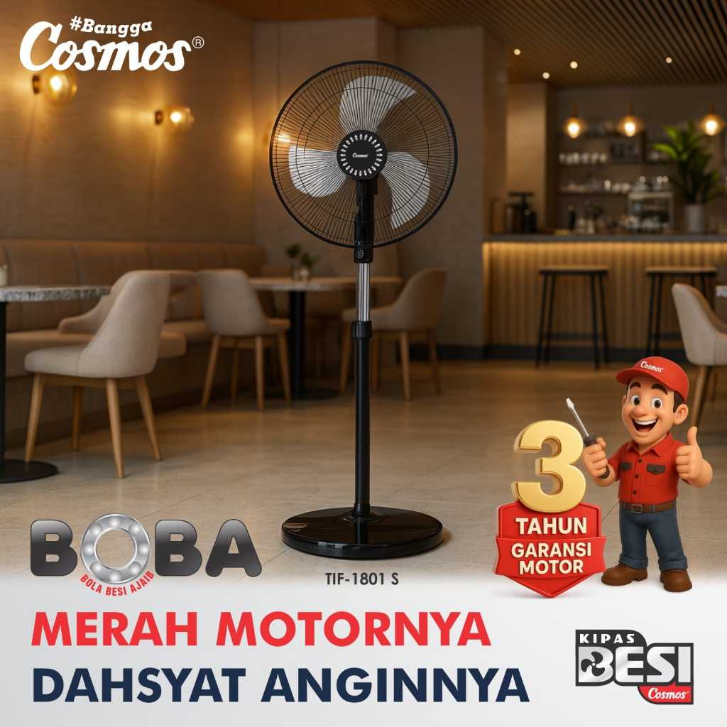 Cosmos Kipas Angin Besi Berdiri