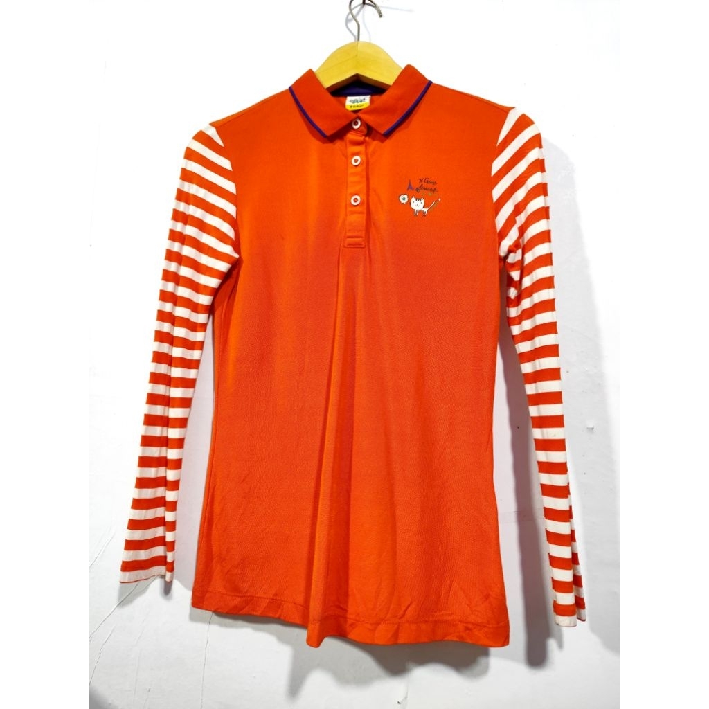 hallmark - atasan blouse kaos wanita lengan panjang orange