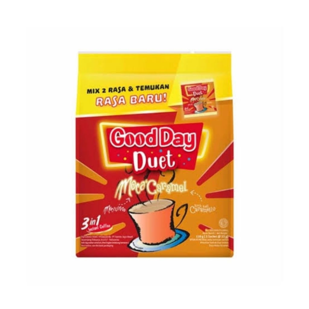 

Good Day Duet Moca Caramel isi 5pcs Kopi Instant
