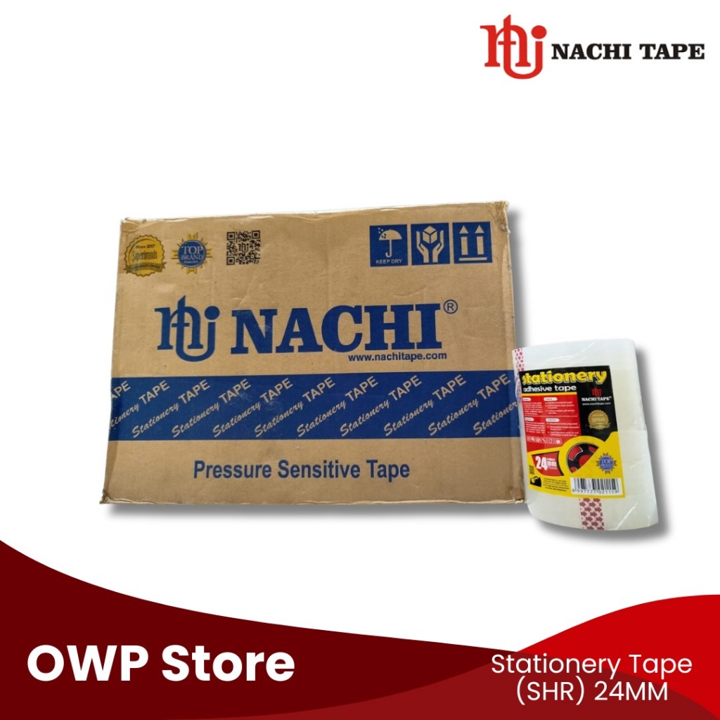 

Isolasi Nachi Stationery 1 inch / 24mm x 72 Yard