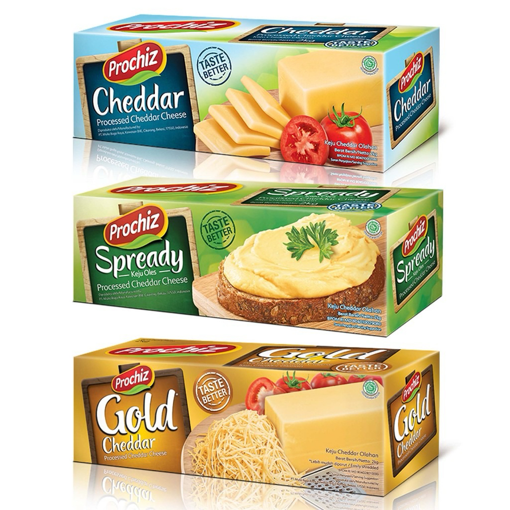 

Keju Prochiz Cheddar/Spready/Gold 2kg