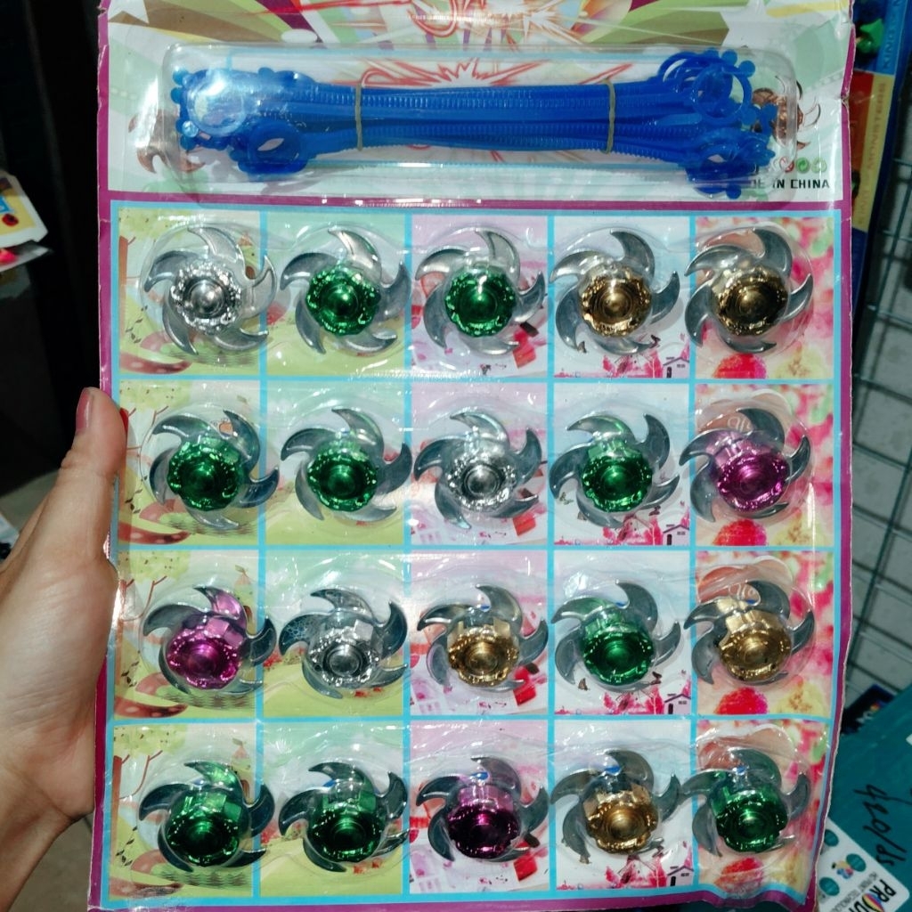 20pcs / mainan gangsing / gangsing tarik / gangsing besi