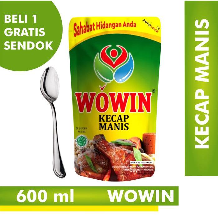 

Wowin Kecap Manis 600ML Kemasan Pouch Refill Gratis Sendok