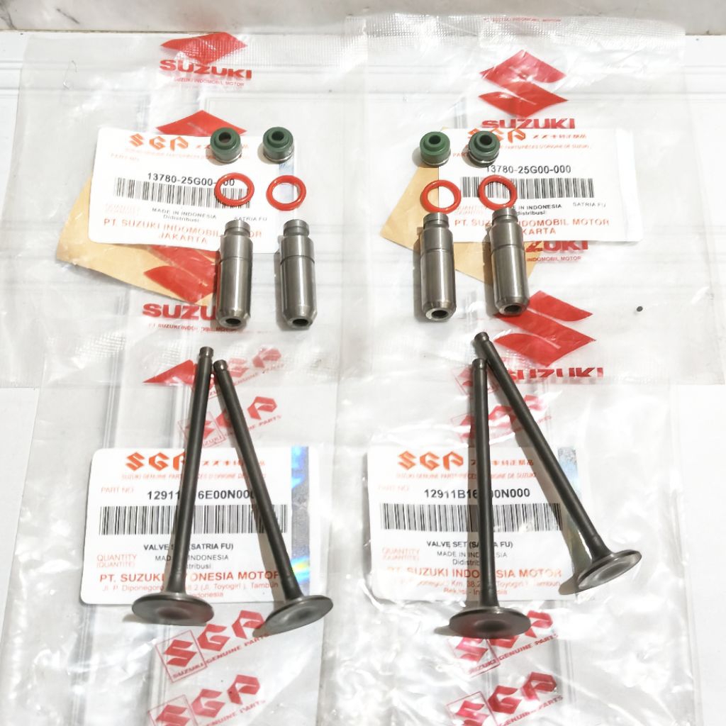 Bos botol klep+klep set seal klep 4pcs Suzuki satria fu 150 satria fu sgp