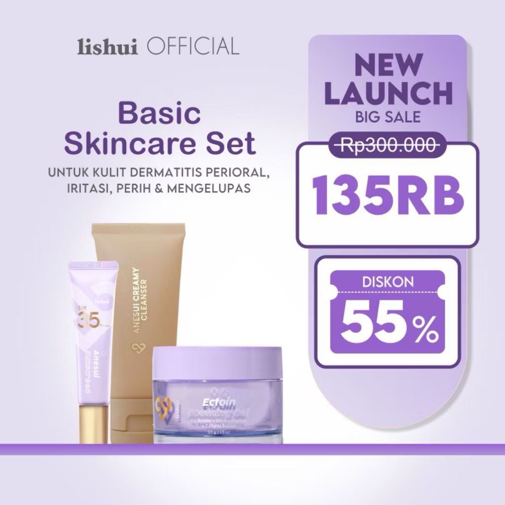 [READY PENGIRIMAN ✅] LISHUI DERMATITIS SET - Paket Kulit Dermatitis Perioral Perih Merah Mengelupas