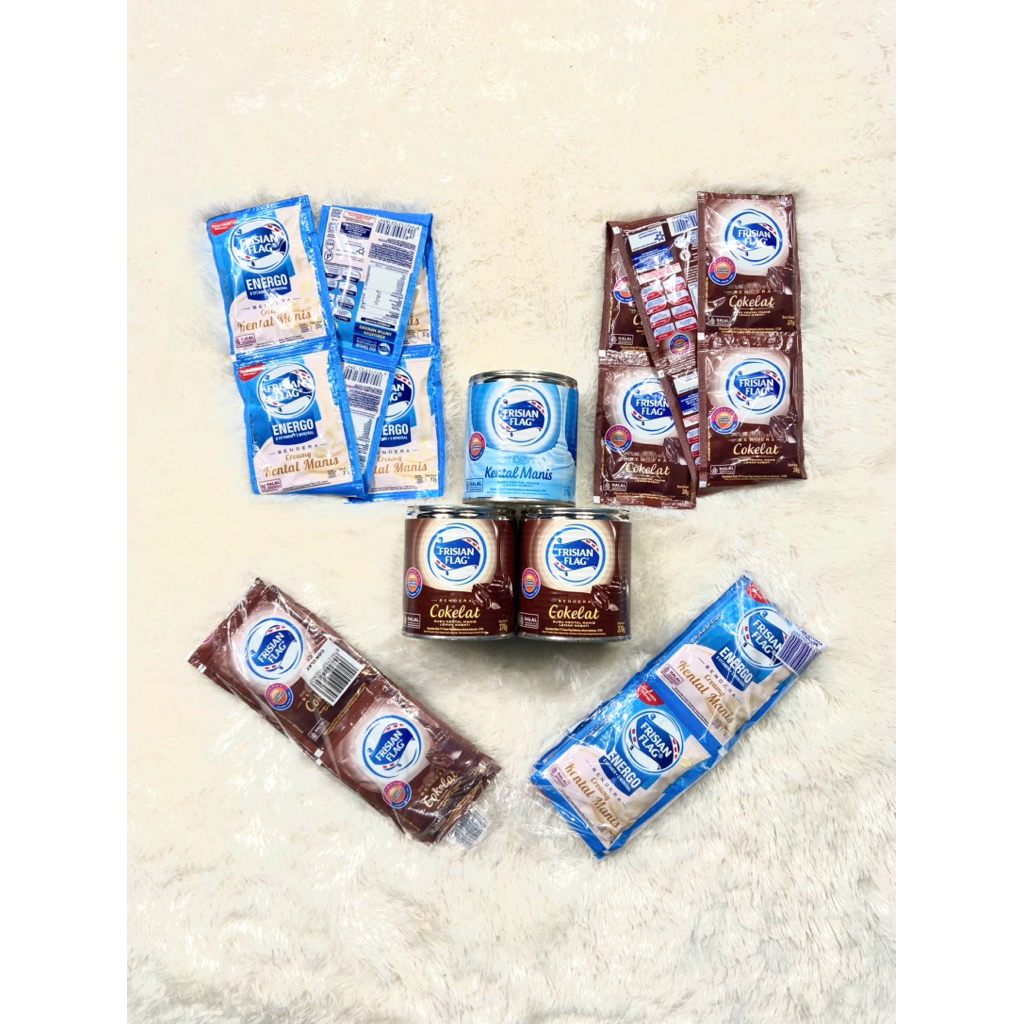 

Frisian Flag kental manis full cream dan coklat kaleng/sachet (Isi 6) termurah Terlaris
