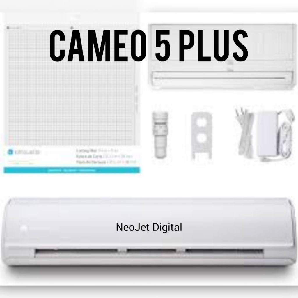 

Mesin Cutting Sticker Cameo 5 Plus Sablon Polyflex Kertas Transfer lebar 37 cm