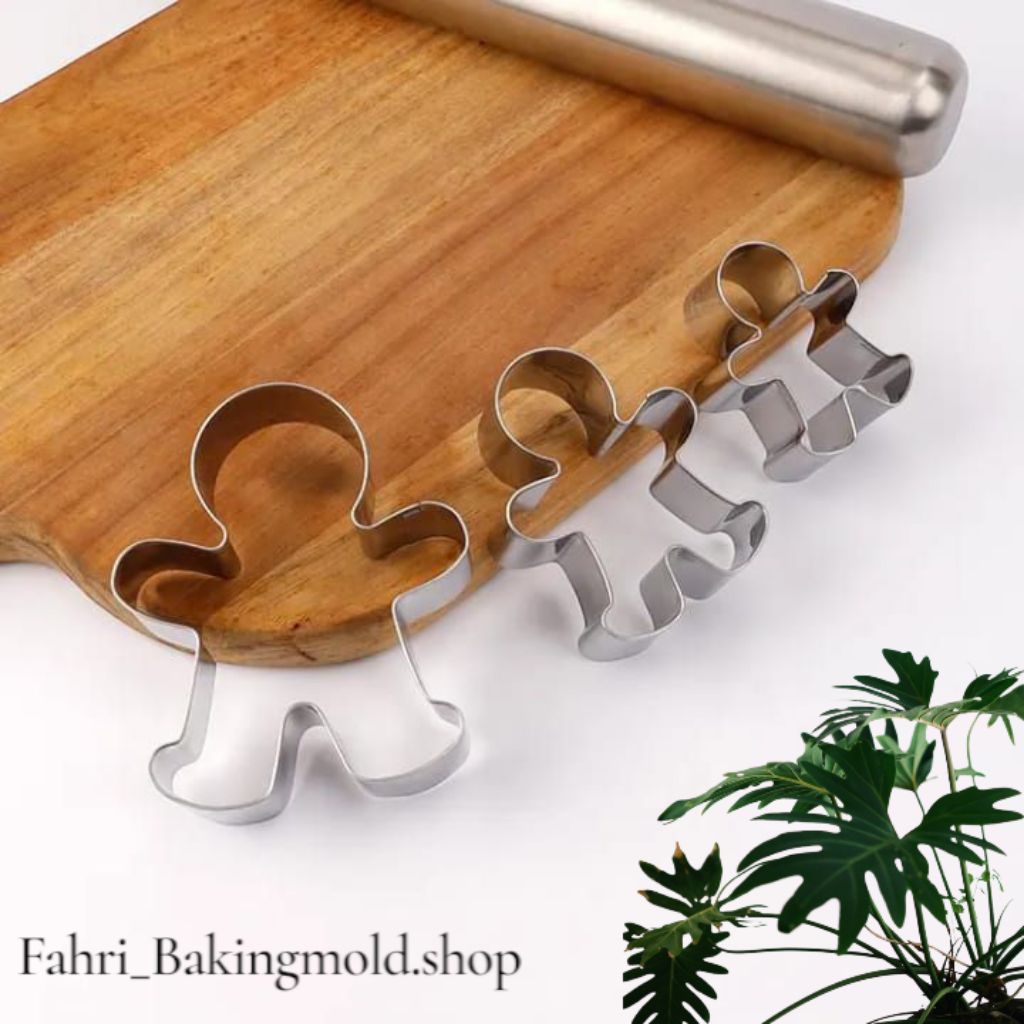 Cookie Cutter Ginger/Cetakan Kue Kering Bentuk Orang Lucu/Cetakan Kue Kering Natal Christmas/RingRot