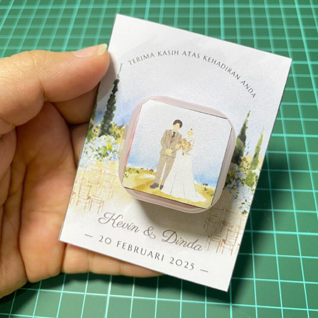 SOUVENIR WEDDING SABUN KERTAS