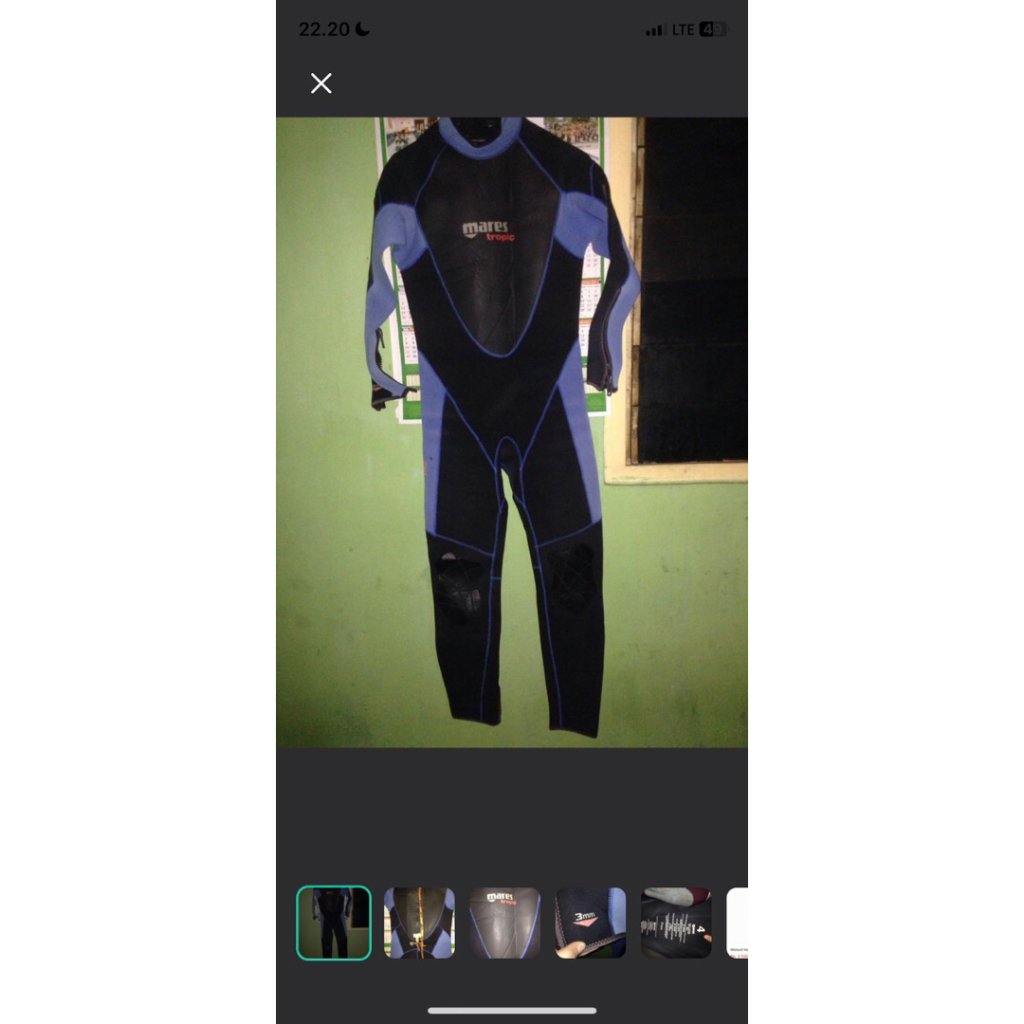 wetsuit mares preloved