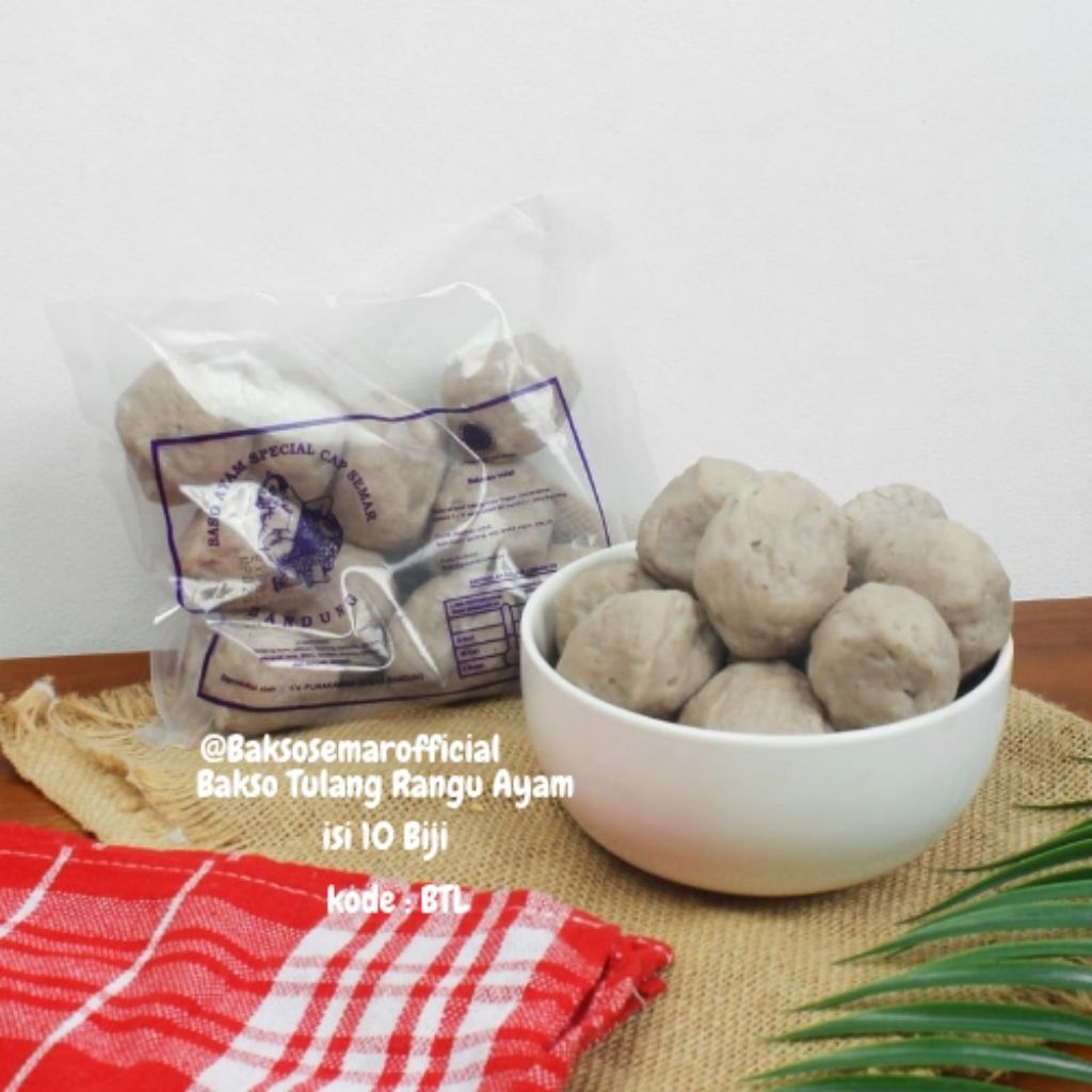 

Bakso Tulang Rangu Paket 1 ball isi 10 pcs 100 biji bakso Semar TERMURAH