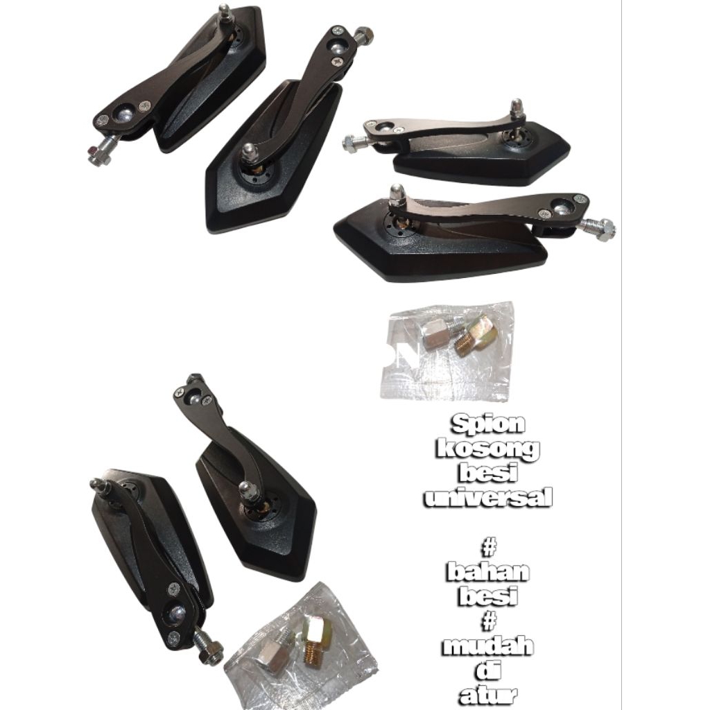 spion koso besi variasi universal motor+dudukan spion