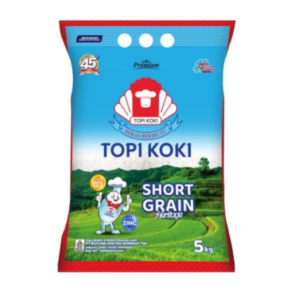 

Topi Koki Beras Short Grain Heritage 5kg