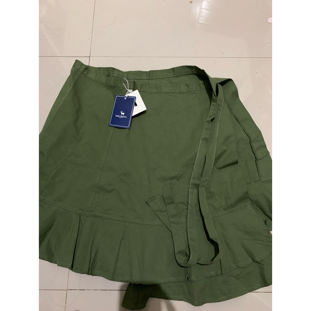 NEW Skirt/Rok lilit pendek army