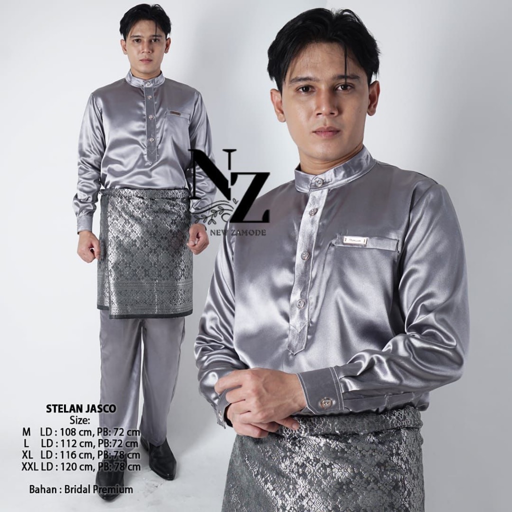hot deals baju melayu pria modern / stelan teluk belanga / stelan baju kurung melayu / baju pria