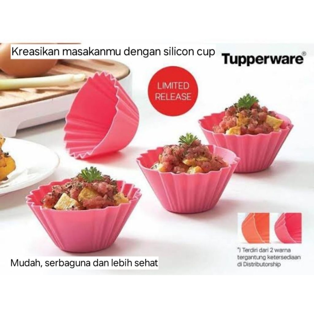Silicon cetakan kue Tupperware silicon cup silicon food grade