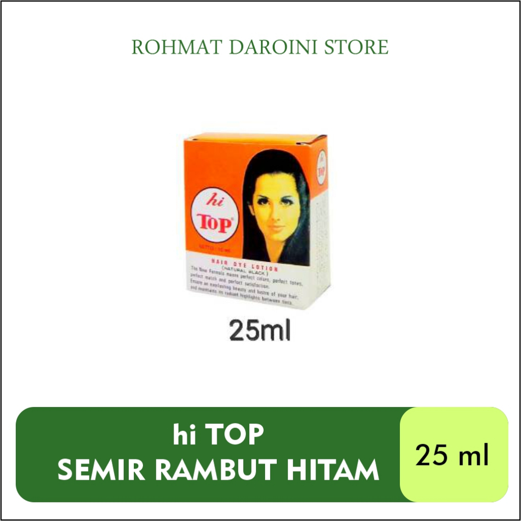 [GROSIR] HI TOP SEMIR RAMBUT HITAM  25 ml