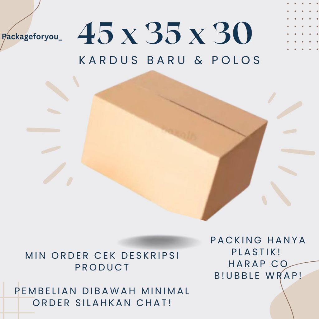

TERMURAH - Kardus Besar 45x35x30 / kardus packing / kardus Bekas / kardus pindahan